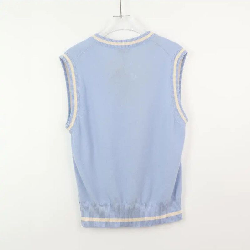 Dior Dior Sky Blue Men's Vest Cardigan 0089 Size US L / EU 52-54 / 3 - 2 Thumbnail
