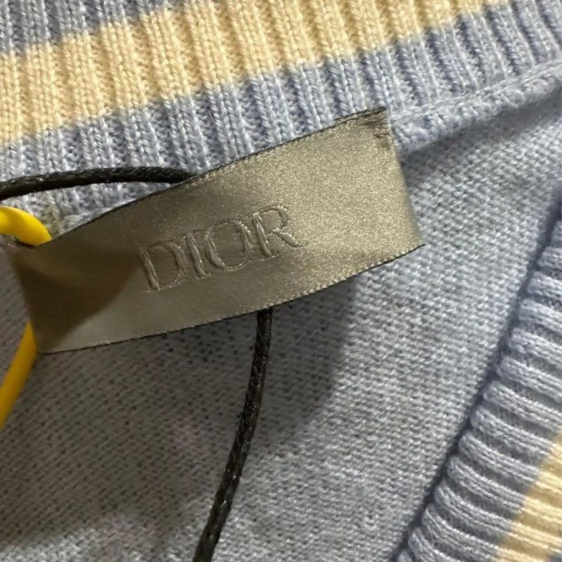 Dior Dior Sky Blue Men's Vest Cardigan 0089 Size US L / EU 52-54 / 3 - 4 Thumbnail