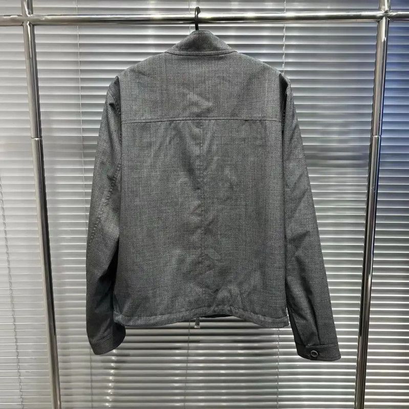 Dior Dior M Grey Wool Zip Jacket for Men 0089 Size US M / EU 48-50 / 2 - 3 Thumbnail