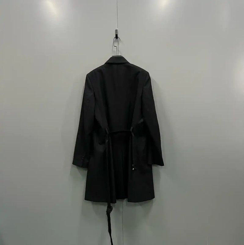 Dior Dior Black Mid-Length Cotton Coat for Men 0089 Size US M / EU 48-50 / 2 - 2 Thumbnail