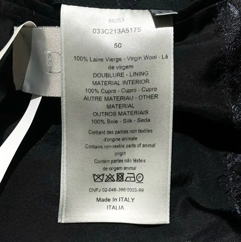 Dior Dior Black Cotton Blend Men's Coat 0089 Size US L / EU 52-54 / 3 - 7 Thumbnail