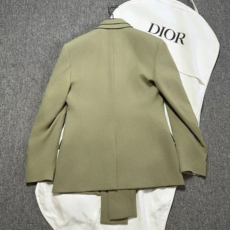 Dior Dior Green Wool Men's Outerwear 0089 Size US L / EU 52-54 / 3 - 3 Thumbnail