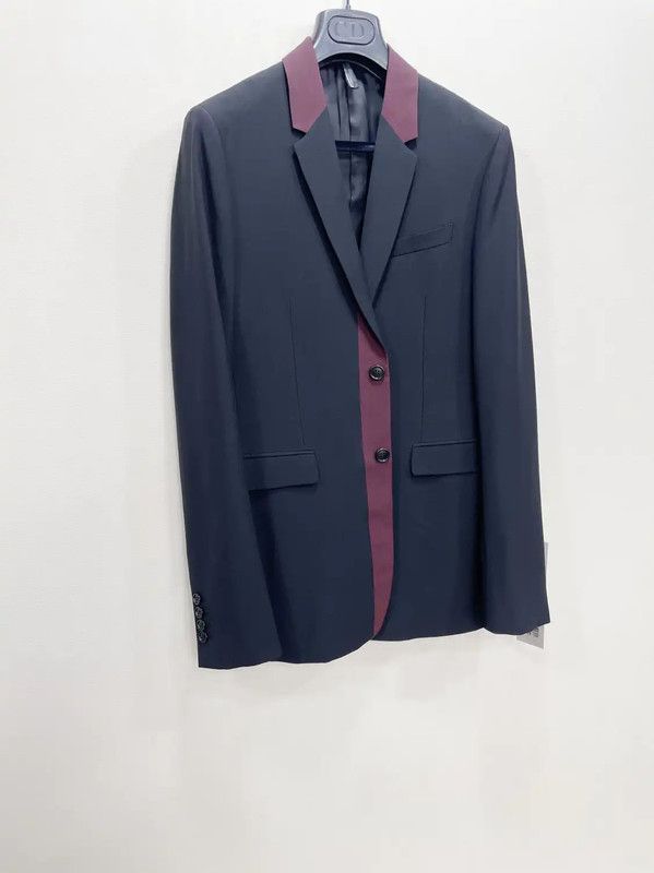 Dior Dior Wool Navy Blue Men's Jacket 0089 Size US XS / EU 42 / 0 - 3 Thumbnail