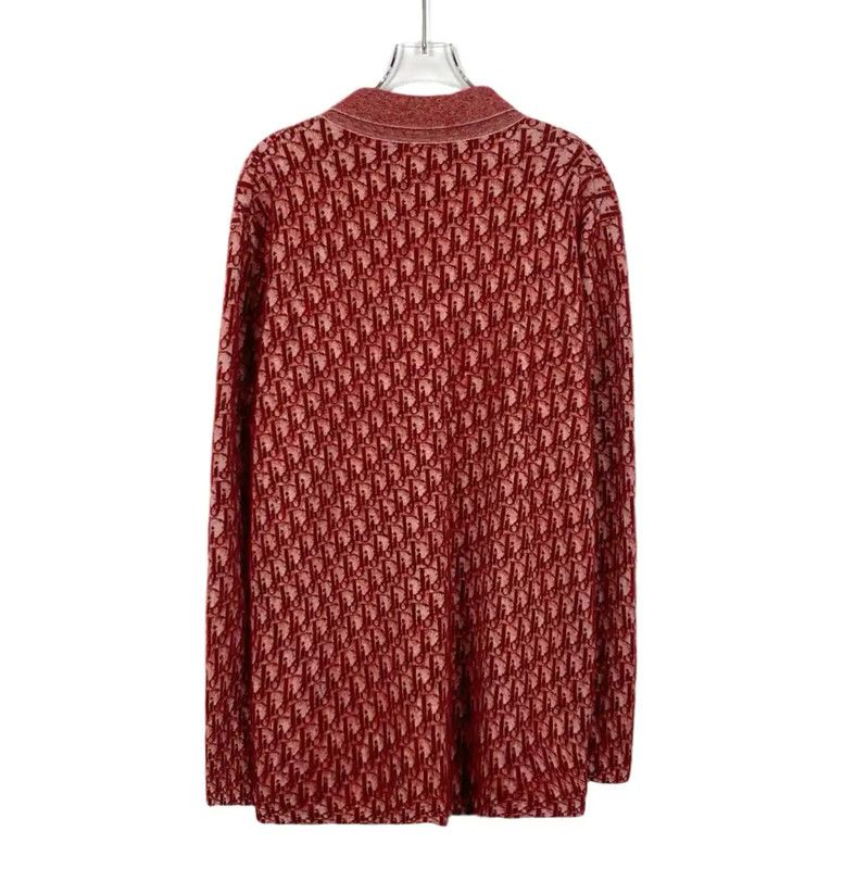 Dior Dior Red Long Sleeve Pullover Sweater for Men 0089 Size US L / EU 52-54 / 3 - 2 Thumbnail