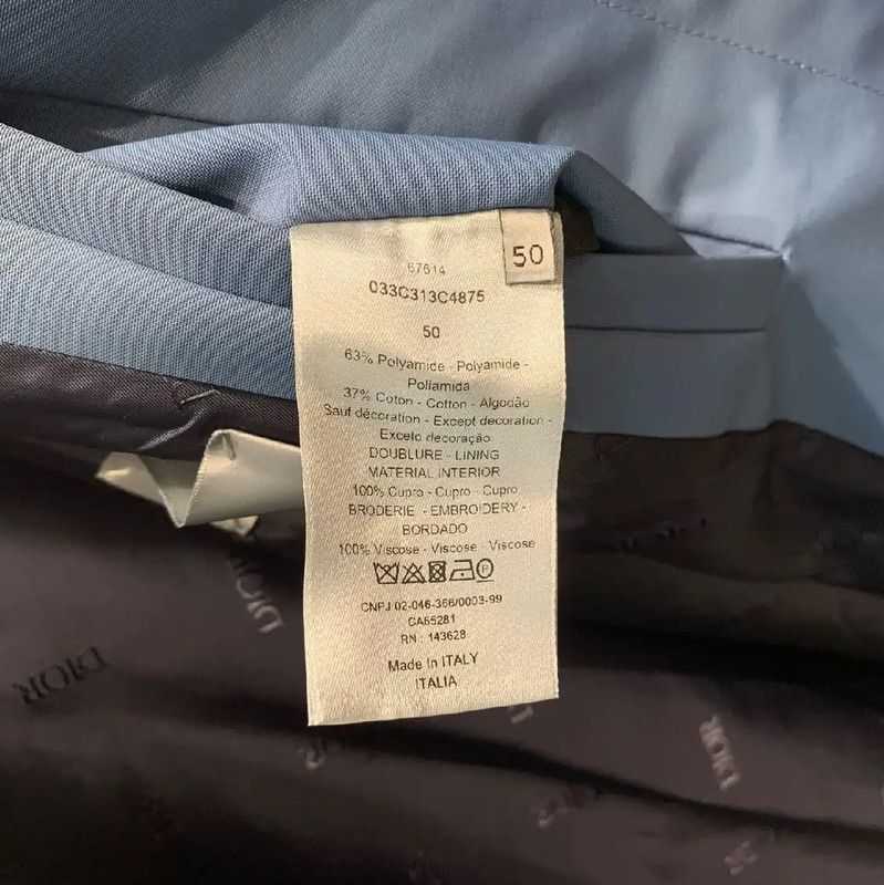 Dior Dior Blue Nylon Men's Coat 0089 Size US M / EU 48-50 / 2 - 6 Thumbnail