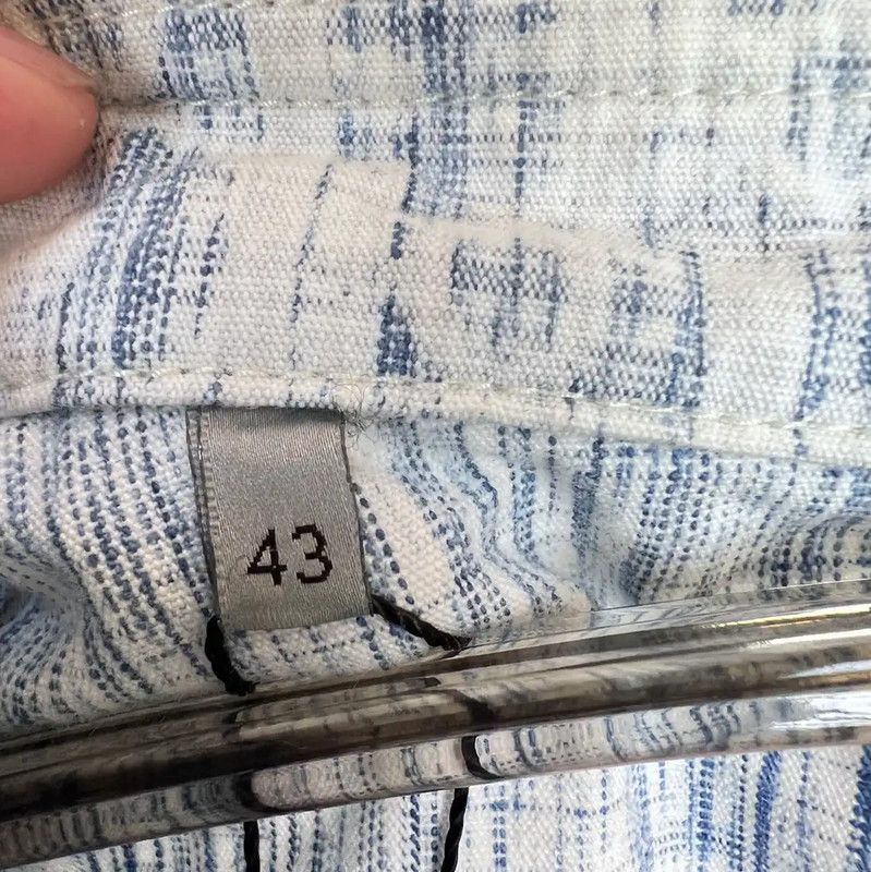 Dior Dior Light Blue Cotton Button-Up Shirt 0089 Size US XL / EU 56 / 4 - 5 Thumbnail
