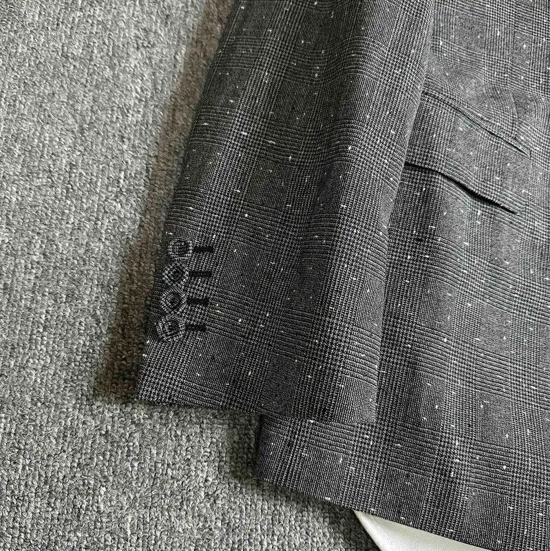 Dior Dior Men's Grey Wool-Blend Long Coat 0089 Size US XL / EU 56 / 4 - 2 Thumbnail