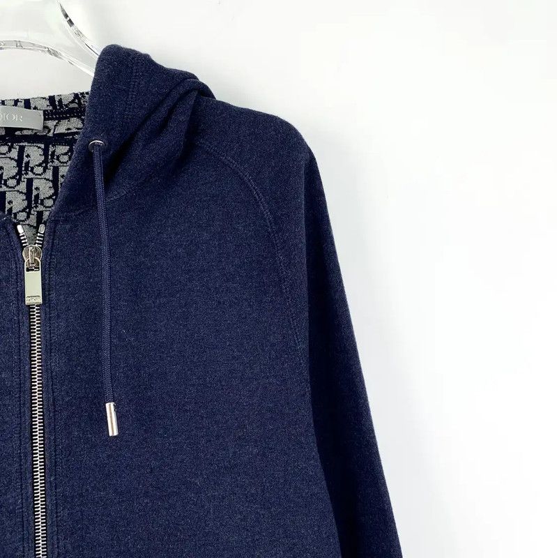 Dior Dior Men's Navy Cotton Zip-Up Jacket 0089 Size US S / EU 44-46 / 1 - 3 Thumbnail
