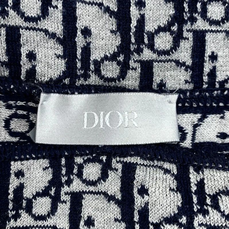 Dior Dior Men's Navy Cotton Zip-Up Jacket 0089 Size US S / EU 44-46 / 1 - 5 Thumbnail
