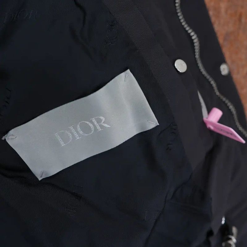 Dior Dior Black Logo Mid-Length Coat for Men 0089 Size US M / EU 48-50 / 2 - 3 Thumbnail