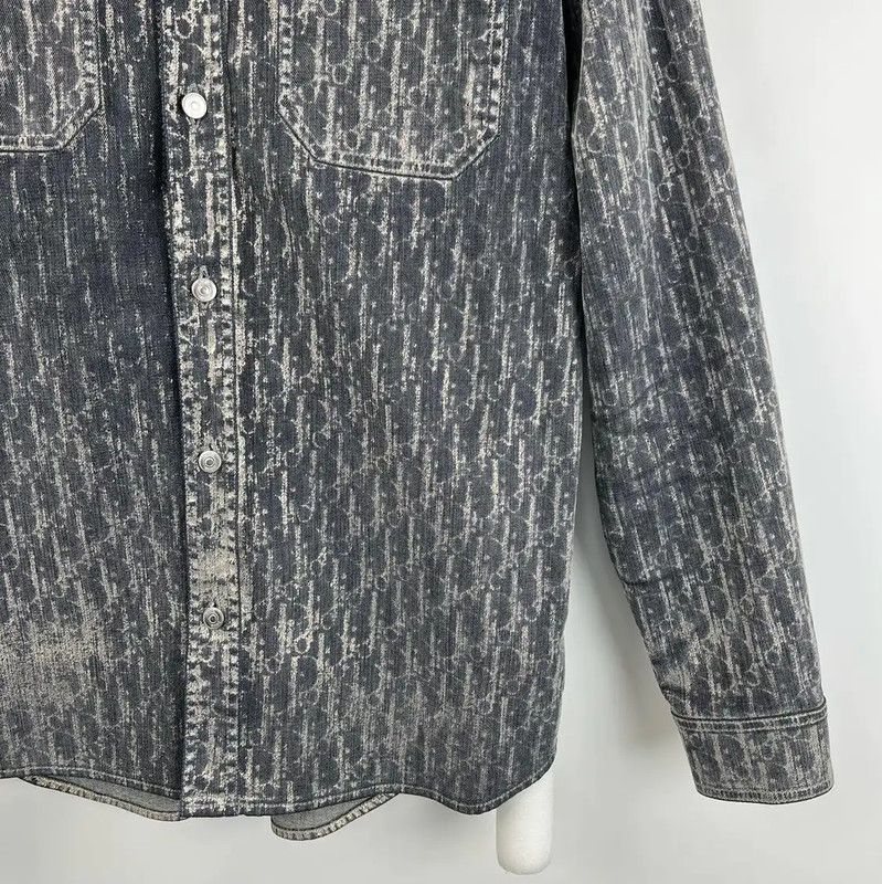 Dior Dior Multi-Color Cotton Long Sleeve Shirt 0089 Size US M / EU 48-50 / 2 - 5 Thumbnail