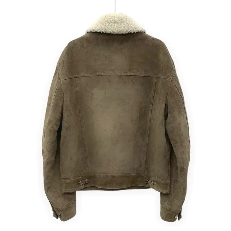 Dior Dior Khaki Leather Men's Outerwear Jacket 0089 Size US L / EU 52-54 / 3 - 2 Thumbnail