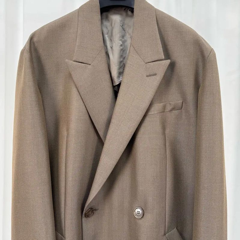 Dior Dior Coffee Color Wool Long Coat for Men 0089 Size US M / EU 48-50 / 2 - 3 Thumbnail
