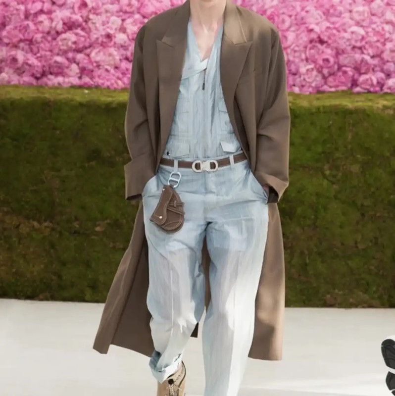 Dior Dior Coffee Color Wool Long Coat for Men 0089 Size US M / EU 48-50 / 2 - 9 Thumbnail
