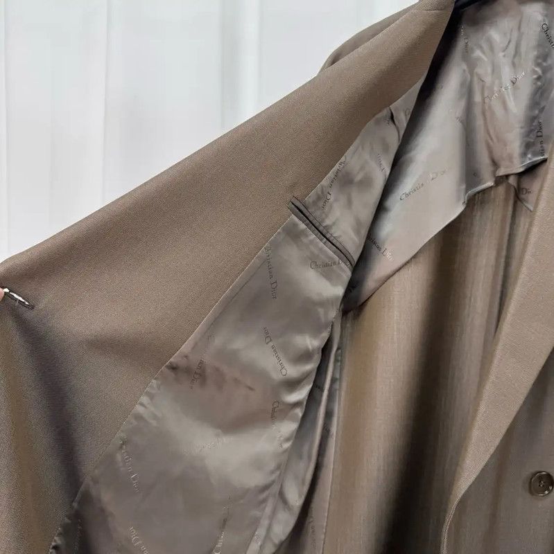 Dior Dior Coffee Color Wool Long Coat for Men 0089 Size US M / EU 48-50 / 2 - 5 Thumbnail