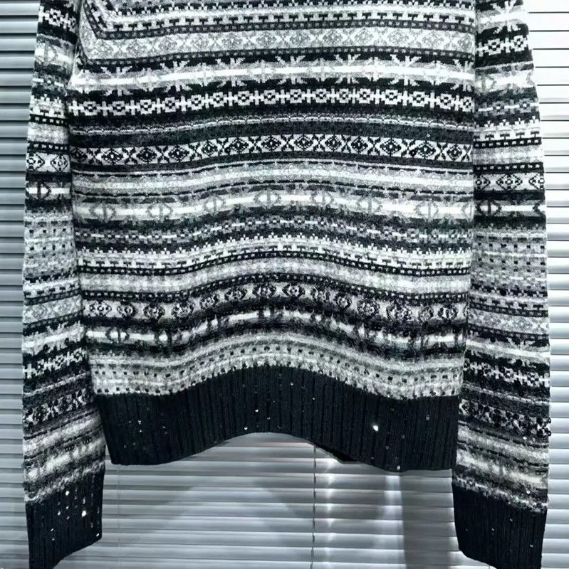 Dior Dior Colorful Wool Blend Long Sleeve Sweater 0089 Size US M / EU 48-50 / 2 - 3 Thumbnail