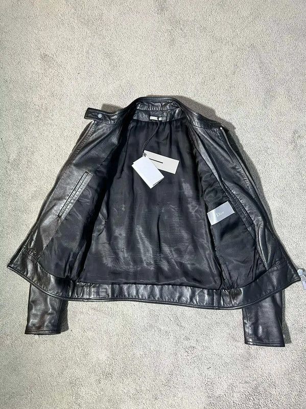 Dior Dior Black Leather Men's Jacket 0089 Size US XS / EU 42 / 0 - 4 Thumbnail