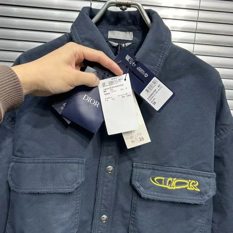 Dior Dior Blue Cotton Spring Autumn Men's Coat 0089 Size US M / EU 48-50 / 2 - 3 Thumbnail