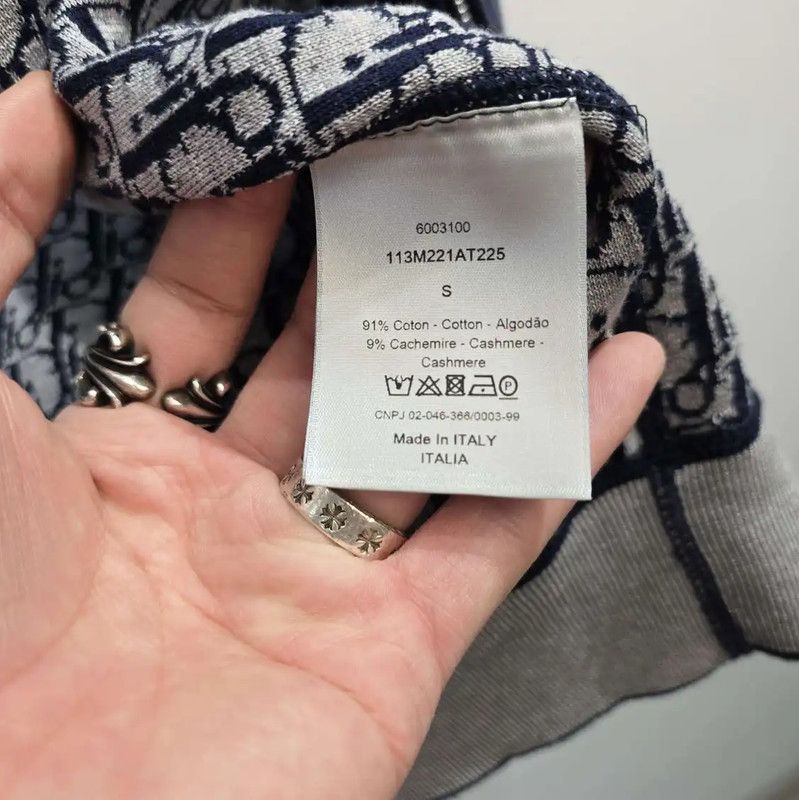 Dior Dior Men's Dark Blue Cotton Hoodie 0089 Size US S / EU 44-46 / 1 - 6 Thumbnail