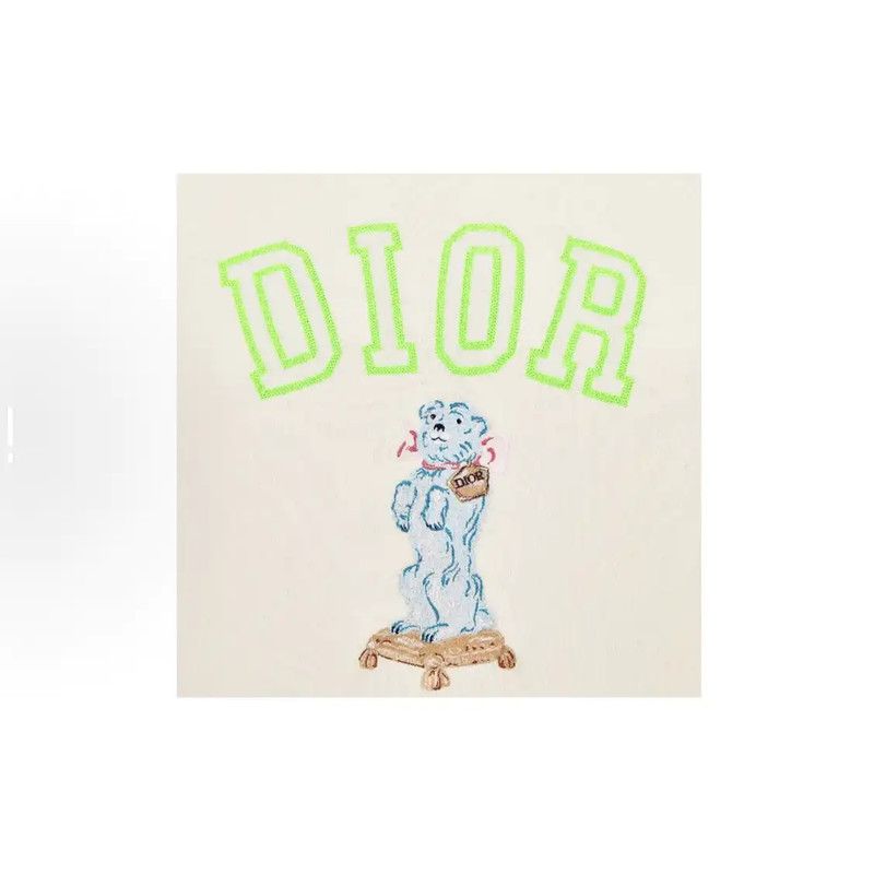 Dior Dior Men's Cotton Sweatshirt in Ivory 0089 Size US L / EU 52-54 / 3 - 3 Thumbnail