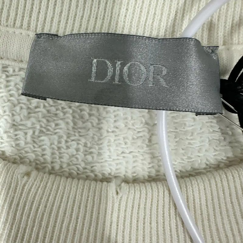 Dior Dior Men's Cotton Sweatshirt in Ivory 0089 Size US L / EU 52-54 / 3 - 4 Thumbnail