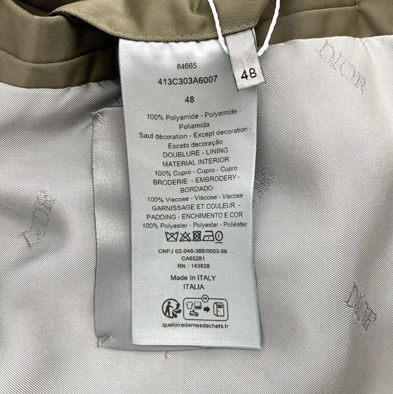 Dior Dior Brown Nylon Men's Outerwear Coat 0089 Size US M / EU 48-50 / 2 - 8 Thumbnail