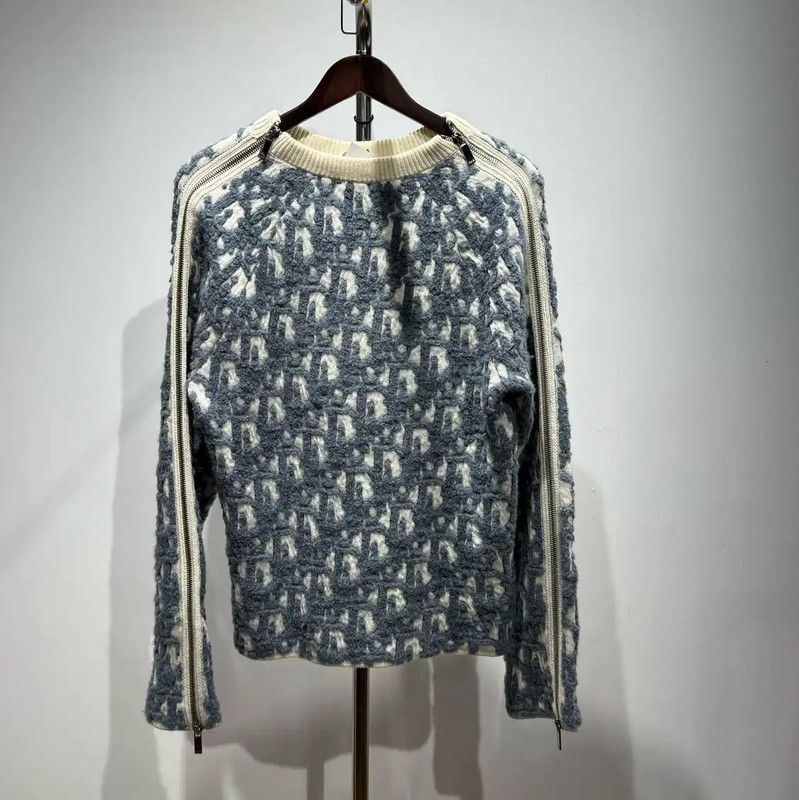Dior Dior Blue Cashmere Men's Sweatshirt 0089 Size US S / EU 44-46 / 1 - 2 Thumbnail