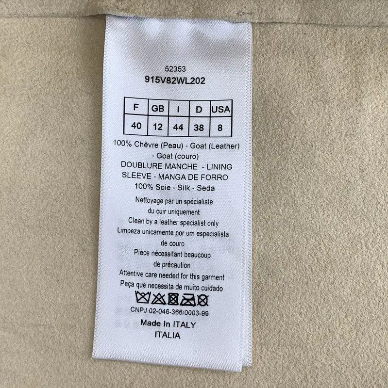 Dior Dior Beige Graphic Men's Outerwear Jacket 0089 Size US M / EU 48-50 / 2 - 6 Thumbnail