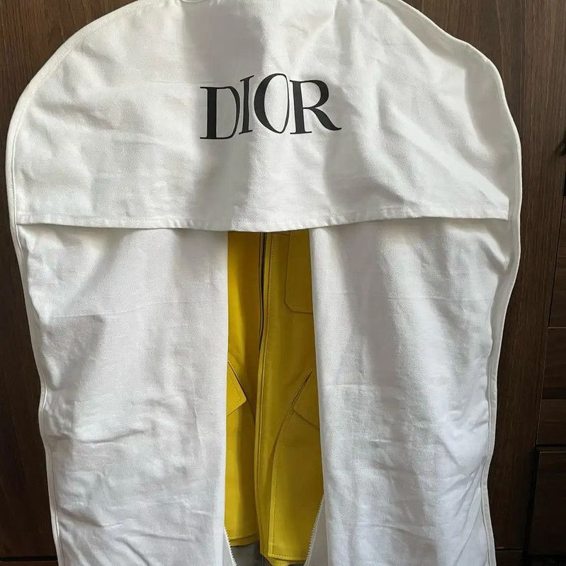 Dior Dior Yellow Leather Men's Long Sleeve Jacket 0089 Size US S / EU 44-46 / 1 - 3 Thumbnail