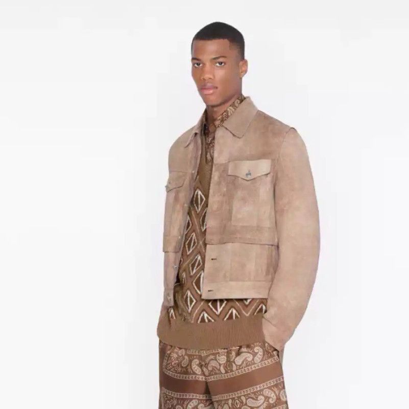 Dior Dior Brown Lambskin Men's Outerwear Jacket 0089 Size US M / EU 48-50 / 2 - 9 Thumbnail