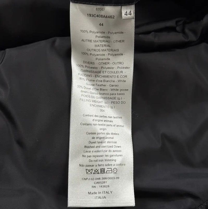 Dior Dior Black Down Jacket for Men 0089 Size US S / EU 44-46 / 1 - 4 Thumbnail