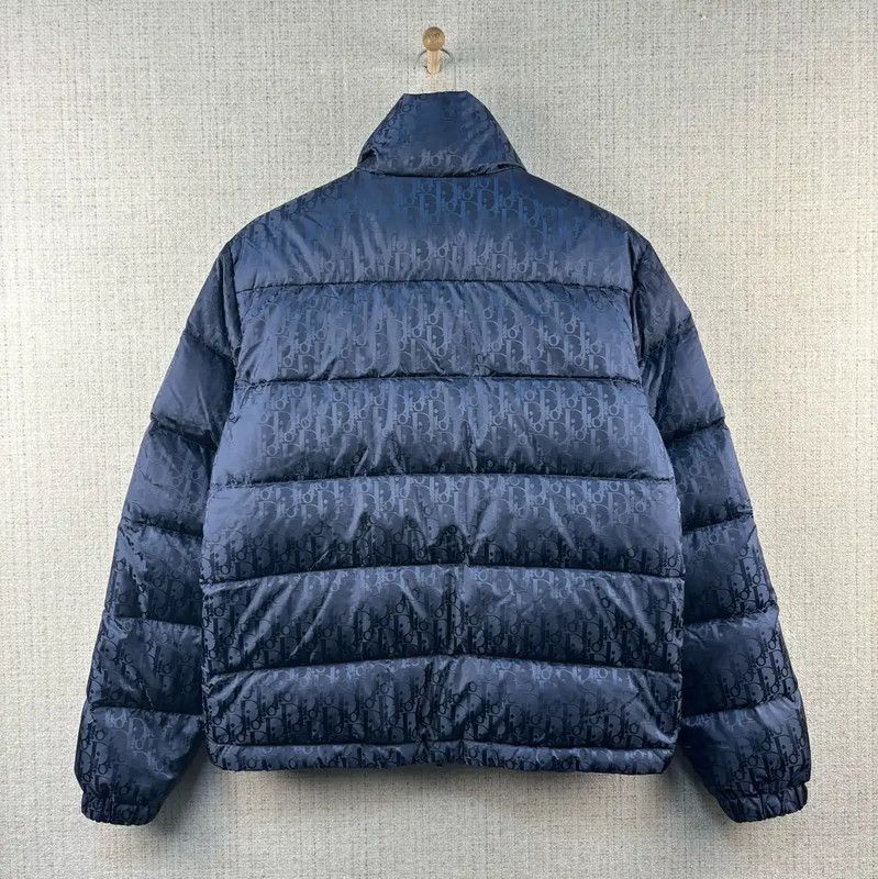 Dior Dior Men's Dark Blue Nylon Puffer Jacket 0089 Size US L / EU 52-54 / 3 - 2 Thumbnail