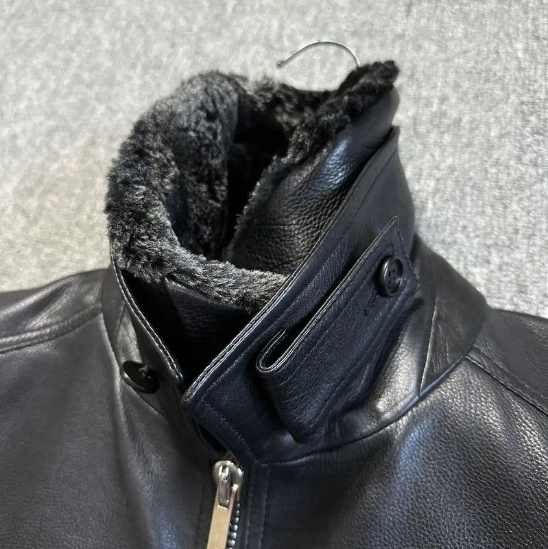 Dior Dior Black Leather Mid-Length Coat for Men 0089 Size US L / EU 52-54 / 3 - 4 Thumbnail