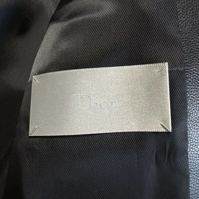 Dior Dior Black Leather Mid-Length Coat for Men 0089 Size US L / EU 52-54 / 3 - 7 Thumbnail