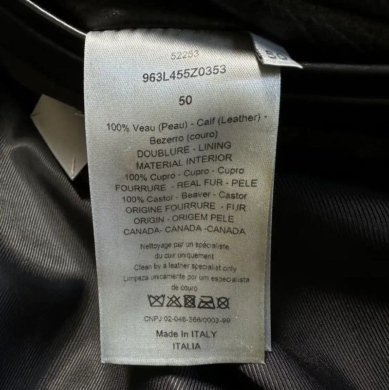 Dior Dior Black Leather Mid-Length Coat for Men 0089 Size US L / EU 52-54 / 3 - 8 Thumbnail