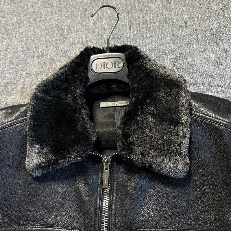 Dior Dior Black Leather Mid-Length Coat for Men 0089 Size US L / EU 52-54 / 3 - 2 Thumbnail