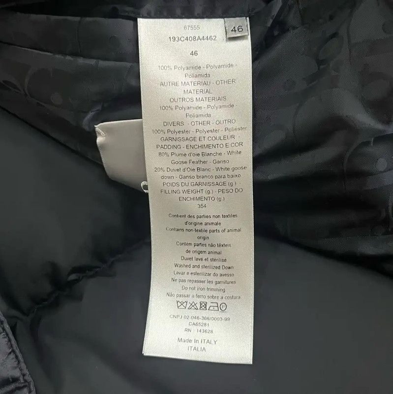 Dior Dior Black Nylon Men's Puffer Jacket 0089 Size US S / EU 44-46 / 1 - 5 Thumbnail