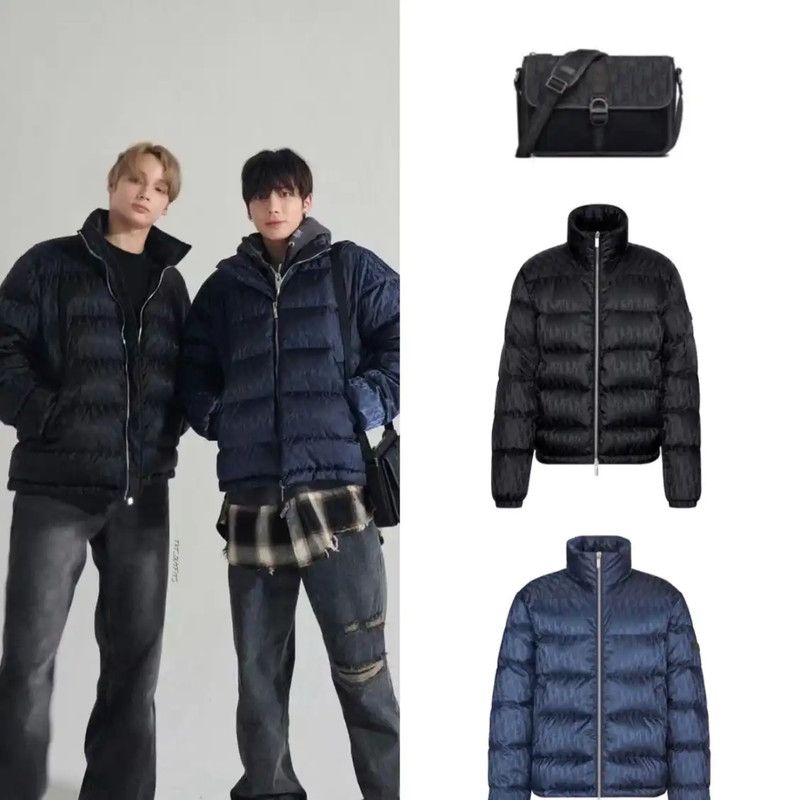 Dior Dior Men's Blue Cashmere Blend Puffer Jacket 0089 Size US M / EU 48-50 / 2 - 8 Thumbnail