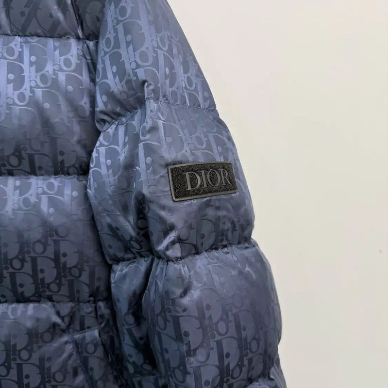 Dior Dior Men's Blue Cashmere Blend Puffer Jacket 0089 Size US M / EU 48-50 / 2 - 3 Thumbnail