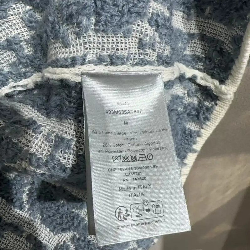 Dior Dior Men's Light Blue Cotton Blend Pullover 0089 Size US M / EU 48-50 / 2 - 5 Thumbnail