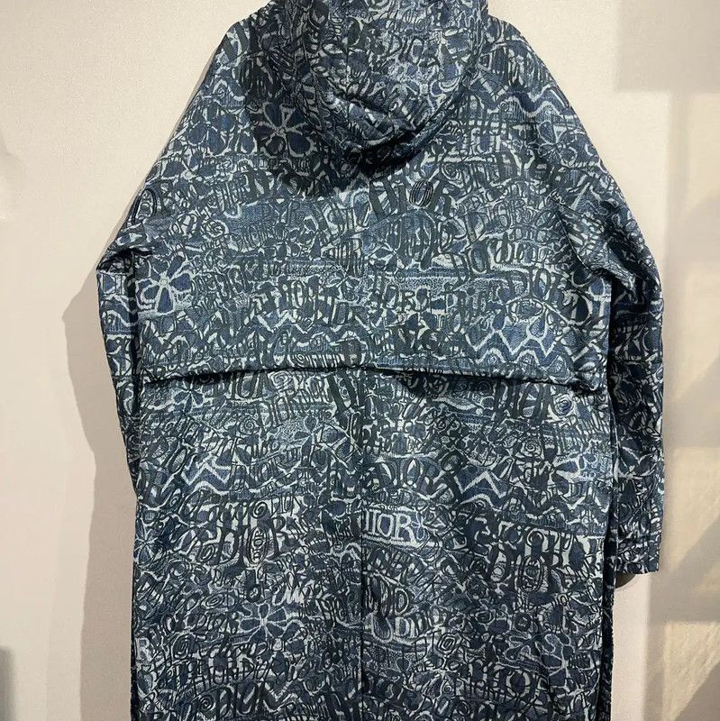 Dior Dior Men's Cotton Blend Navy Coat 0089 Size US M / EU 48-50 / 2 - 2 Thumbnail