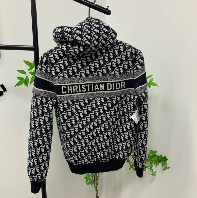 Dior Dior Black Wool Men's Hoodie 0089 Size US M / EU 48-50 / 2 - 2 Thumbnail
