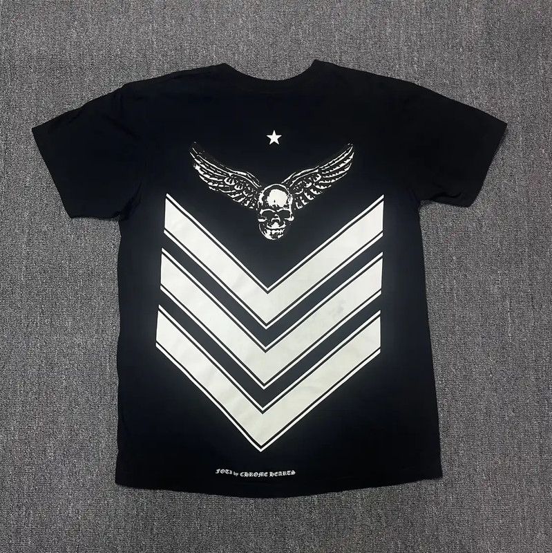 Chrome Hearts Chrome Hearts Black Cotton Men's T-Shirt 0089 Size US M / EU 48-50 / 2 - 2 Thumbnail