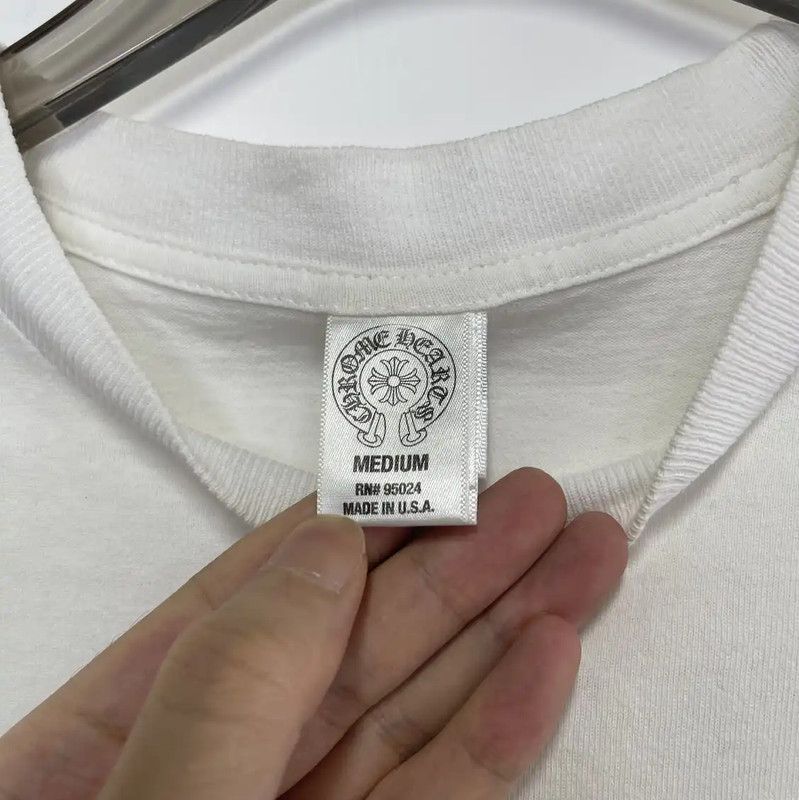 Chrome Hearts Chrome Hearts White Cotton Short Sleeve T-Shirt 0089 Size US M / EU 48-50 / 2 - 6 Thumbnail