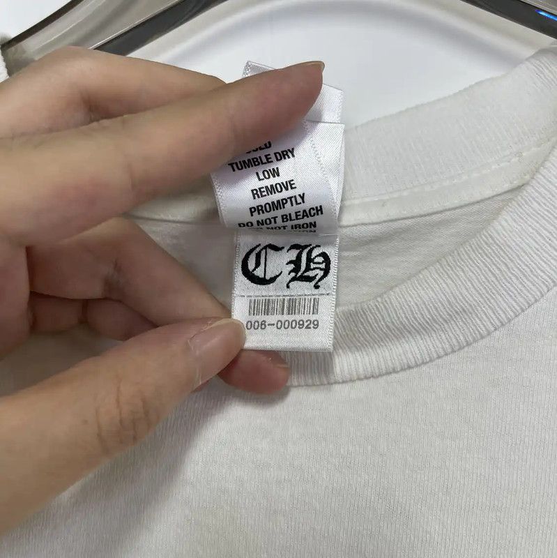 Chrome Hearts Chrome Hearts White Cotton Short Sleeve T-Shirt 0089 Size US M / EU 48-50 / 2 - 7 Thumbnail