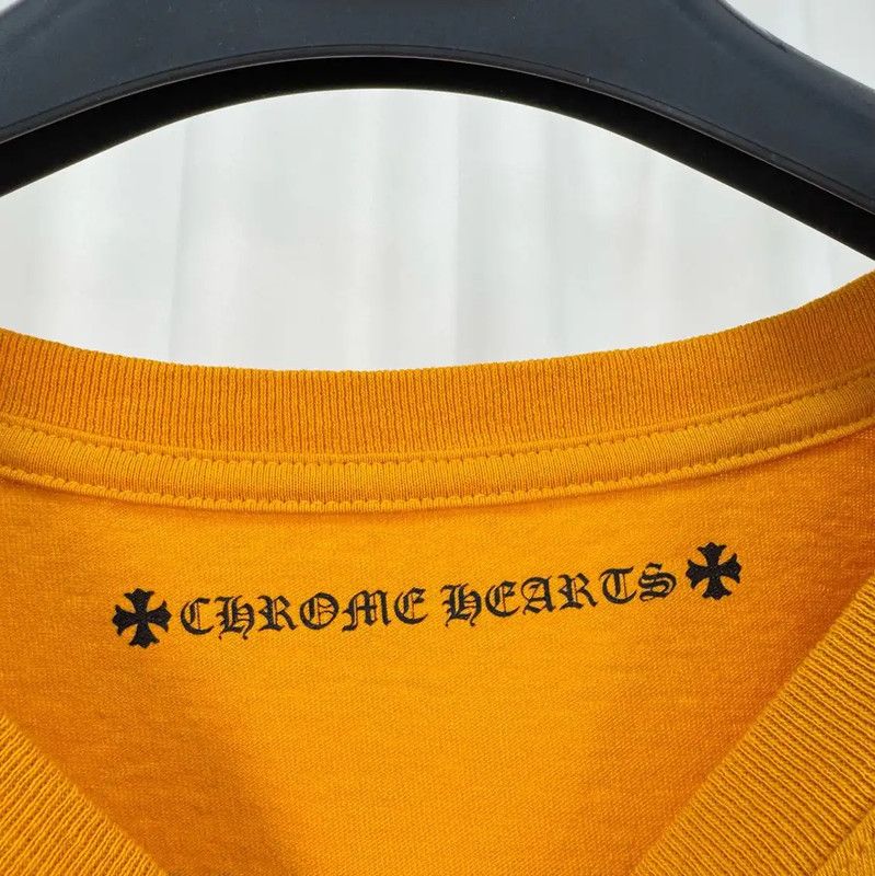 Chrome Hearts Chrome Hearts Yellow Logo Print Short Sleeve T-Shirt 0089 Size US XXL / EU 58 / 5 - 5 Thumbnail