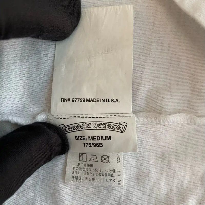 Chrome Hearts Chrome Hearts White Cotton Men's T-Shirt 0089 Size US M / EU 48-50 / 2 - 7 Thumbnail