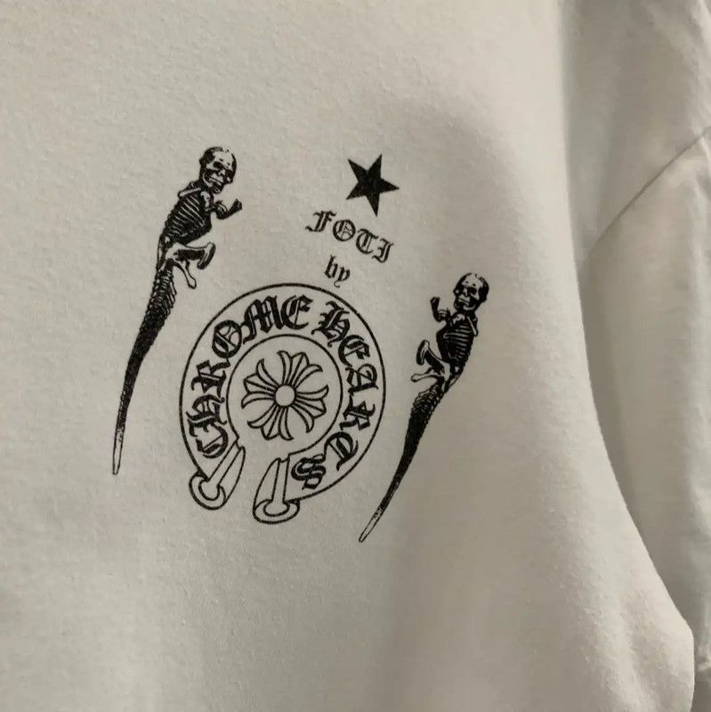 Chrome Hearts Chrome Hearts White Cotton Men's T-Shirt 0089 Size US M / EU 48-50 / 2 - 3 Thumbnail