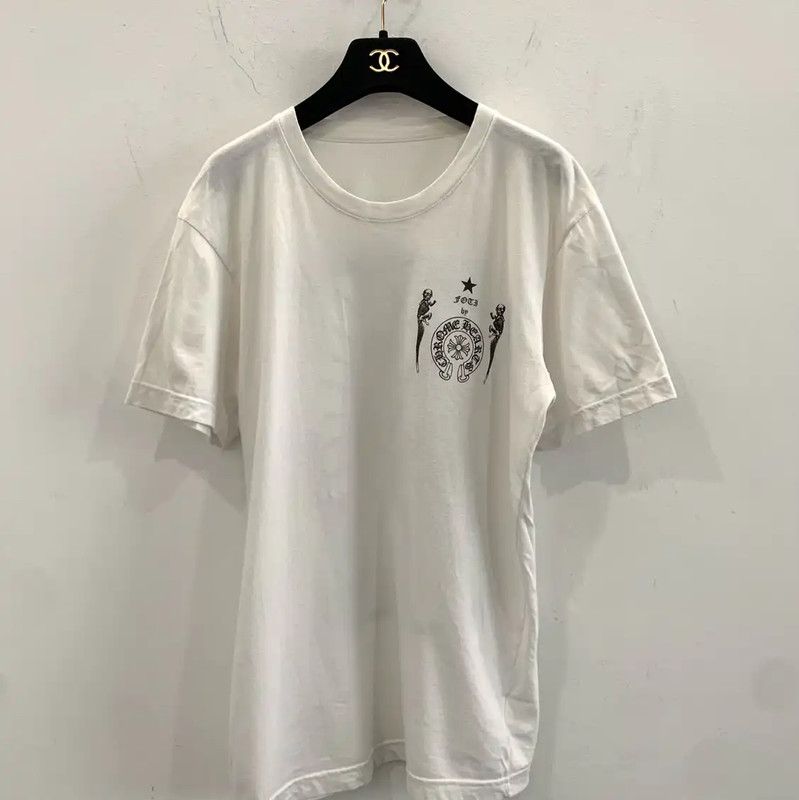 Chrome Hearts Chrome Hearts White Cotton Men's T-Shirt 0089 Size US M / EU 48-50 / 2 - 2 Thumbnail