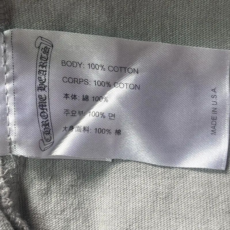 Chrome Hearts Chrome Hearts Gray Short Sleeve T-Shirt 0089 Size US M / EU 48-50 / 2 - 4 Thumbnail